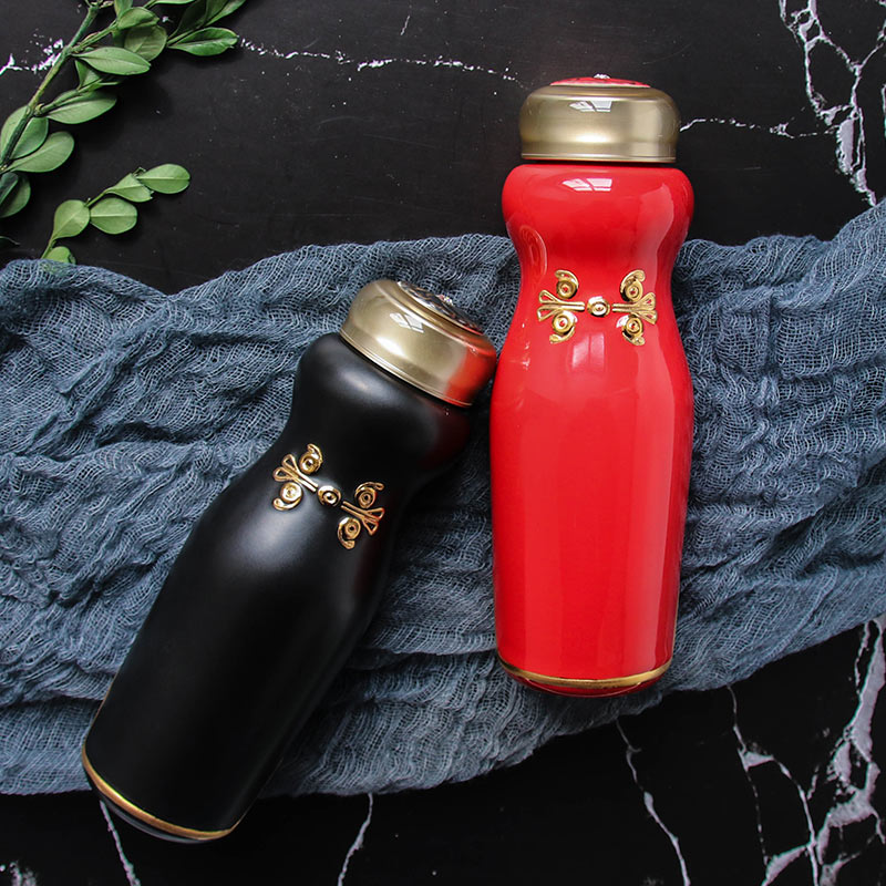 Taiwan do Tang Xuan porcelain cup onstar hua, the Chinese dress with creative retro ceramic portable water in a cup with cover
