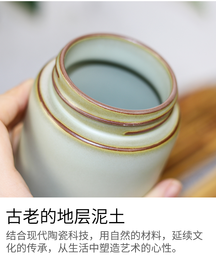 Do Tang Xuan porcelain pottery applause straight tube single 400 ml will "bringing a creative ceramic water glass gifts