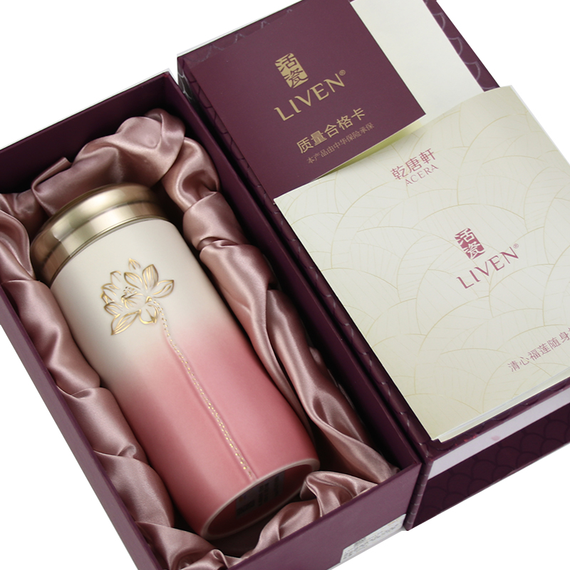 Dry Tang Xuan live China cups and gold call f lotus cup with double 300 ml glass ceramic water lotus cup