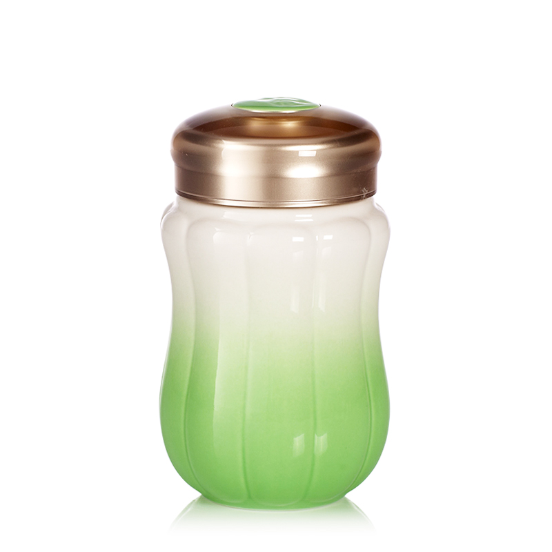 Do Tang Xuan porcelain cup pumpkin cup with single 350 ml creative ceramic lovely fairy glass cup
