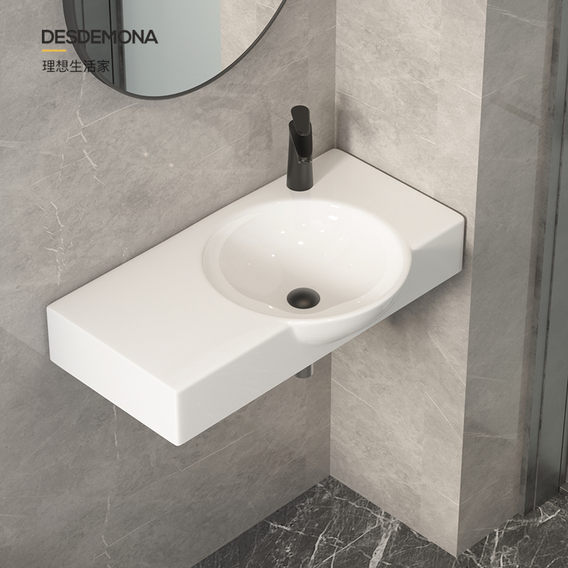 Balcony integrated handwash basin wash basin wall - mounted toilet ceramic pelvis wash table large