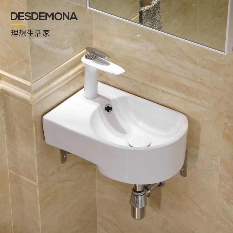 Super mini small hanging basin hanging wall type washbasin washbasin small apartment dressing room balcony ceramic washbasin washbasin