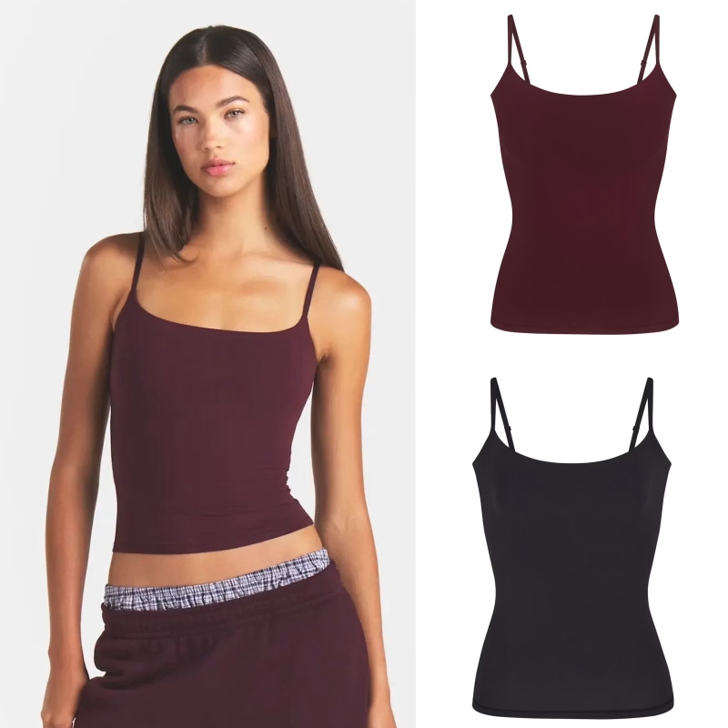 Skims Academy Campus New Color Fits Everybody Cami Cami Top Sleeveless Vest with Lining