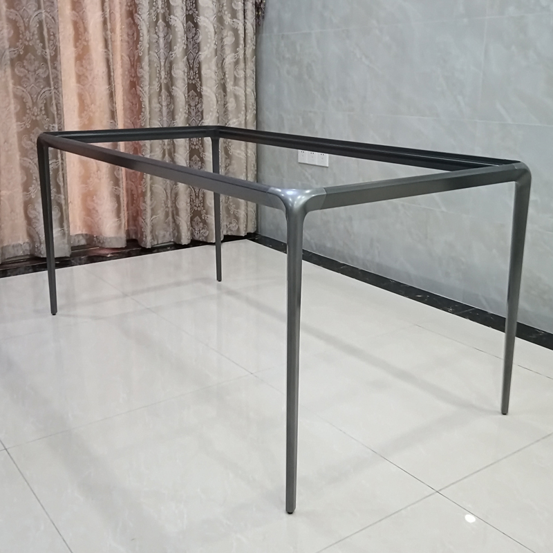 Italian-style slate dining table feet solid aluminum alloy table legs marble dining table feet embedded desk bracket can be customized