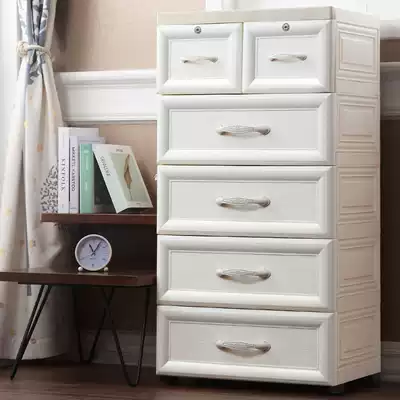 Extra-large thick drawer storage cabinet baby wardrobe plastic storage box storage box finishing cabinet children's cabinet