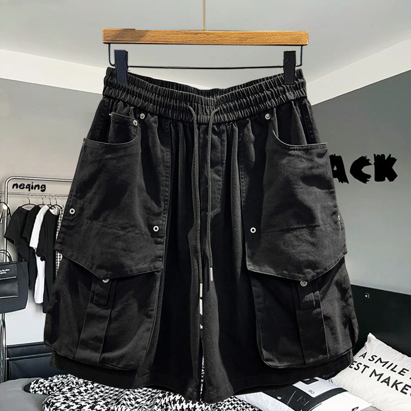 Plus Size 150kg Workwear Style Multi-Pocket Design Shorts for Men, Summer Trendy Brand Five-Point Shorts, Loose Outdoor Casual Pants Plus Size 150kg Workwear Style Multi-Pocket Design Shorts for Men, Summer Trendy Brand Five-Point Shorts, Loose Outdoor Casual Pants