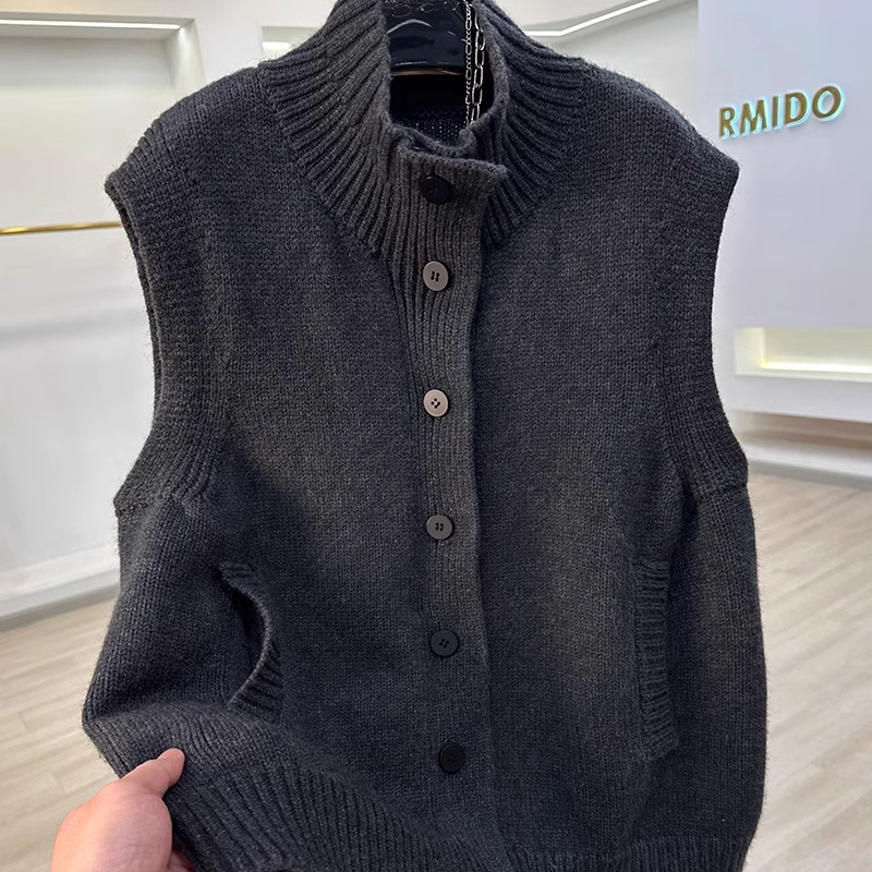 Extra Large Size 150kg Layered Vest Sleeveless Sweater for Men and Women, Autumn and Winter Thickened Retro Knitted Cardigan Vest Top 2