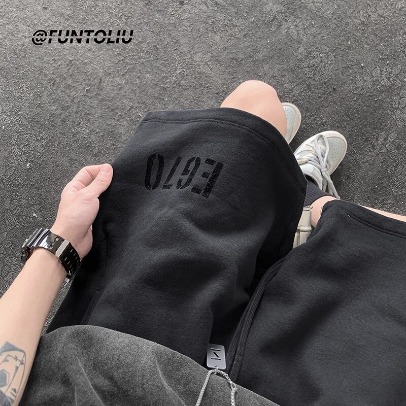 Plus Size 150kg American Style Basketball Shorts for Men, Summer High Street Casual Pants, Trendy Brand Loose Five-Point Shorts 2