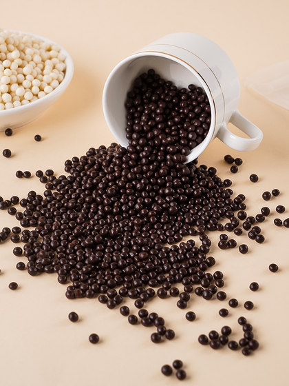 脆米球代巧克力豆脆脆珠香脆珠牛奶味圆形小颗粒烘焙甜品装饰250g