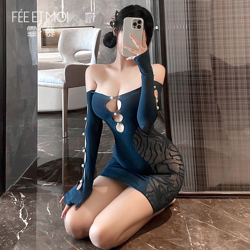 Pearl Mesh Body Harness detail 3