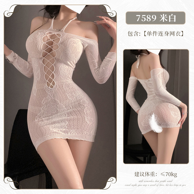 FEIMU Rose Mesh Body Stocking detail 6