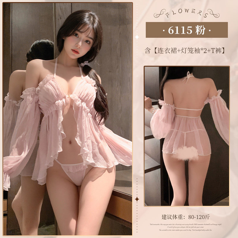 Sexy Transparent Nightgown detail 6