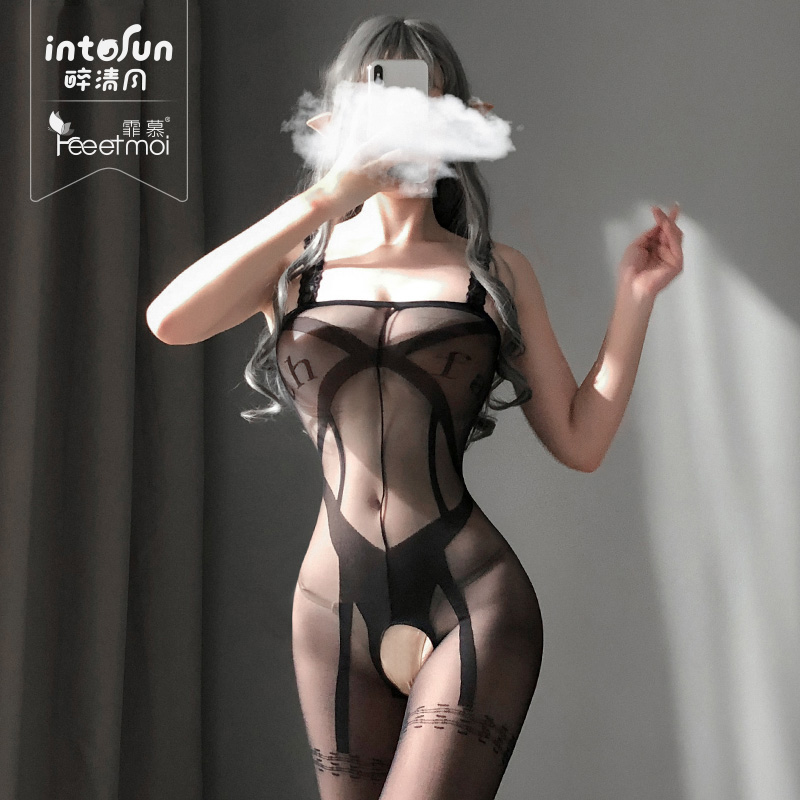 Fei Mu erotic lingerie sexy couple sex products sheer stockings-free flirting passion seduction clothes set women