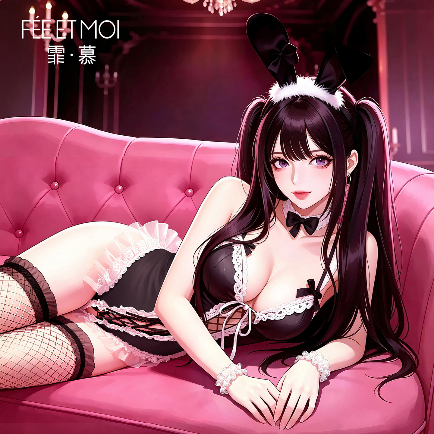 Ensemble de lingerie sexy Bunny Girl detail 3
