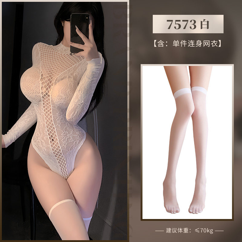 Long-Sleeve Lace Bodysuit detail 6