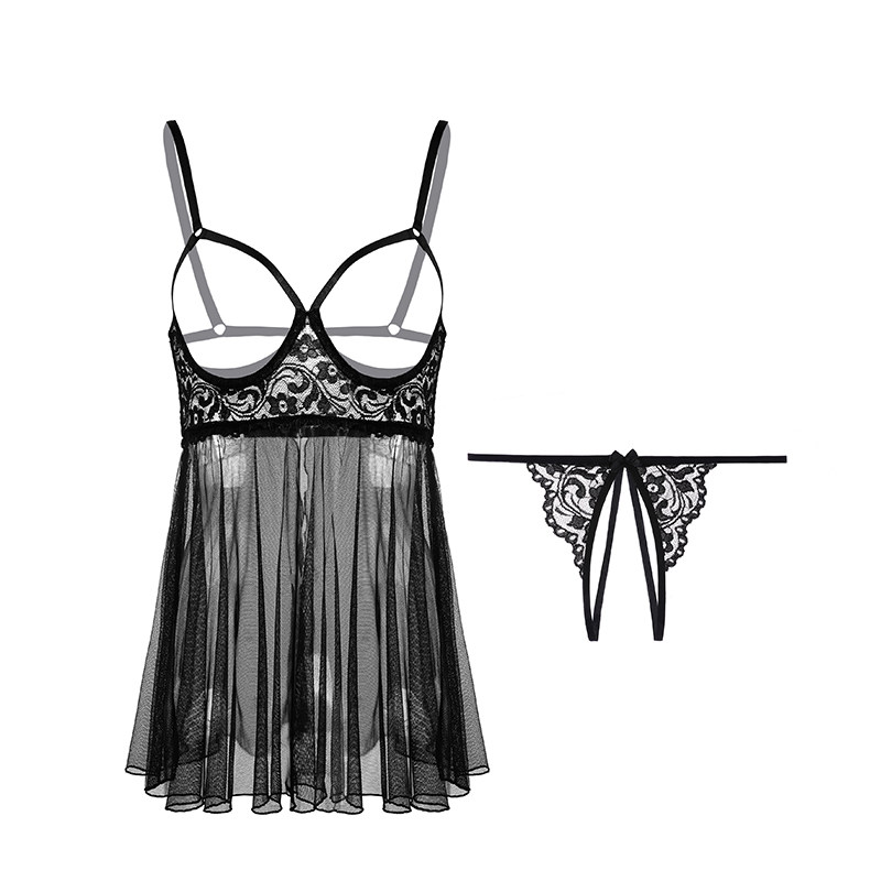 Seductive Mesh Lingerie Dress detail 4