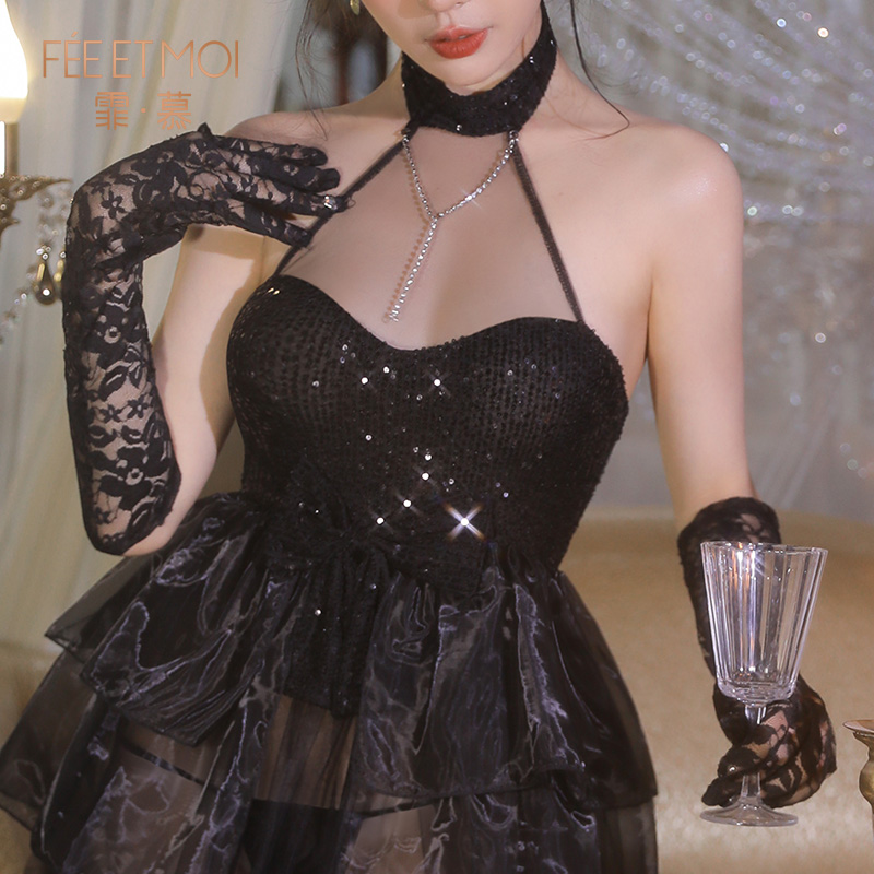 Floral Delight Accessories Accessories Sexy Seductive Black Silk Gloves Jacquard Lace Sex Passion Winter Beats Flying Machine 7628-Taobao