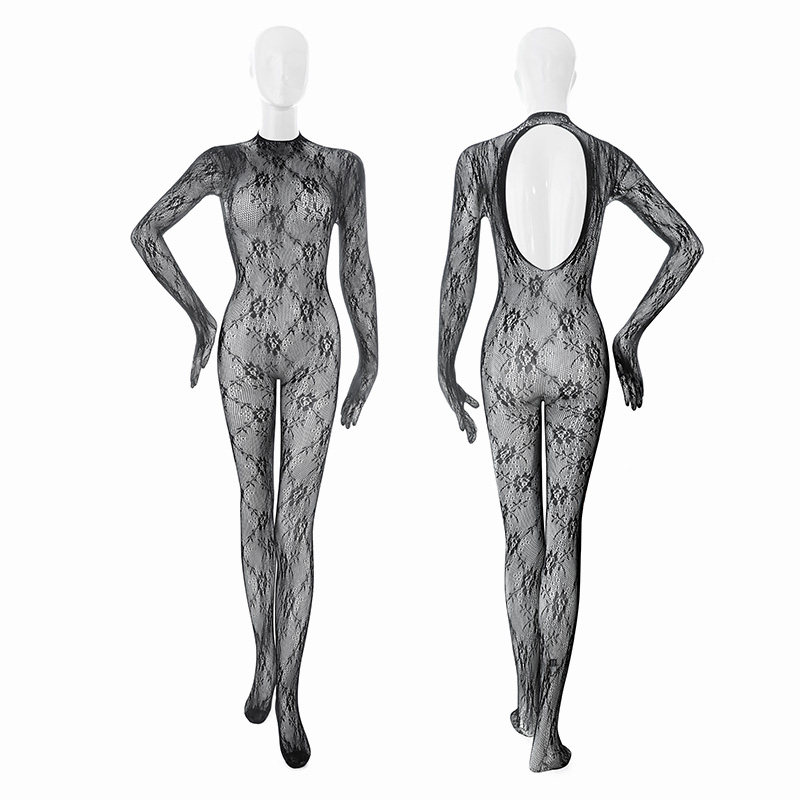 Feimu Vintage Lace Body Stocking detail 4