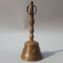 Hot selling pure copper hand bell supplies Tantric instruments metal crafts copper bells vajra brass ornaments