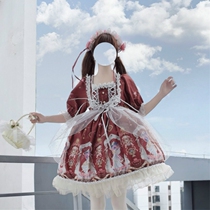 Original Lolita Lolita Angel hourglass op short sleeve dress Japanese soft sister Loli skirt small children summer