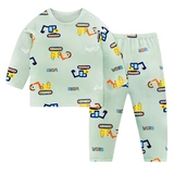 Детская демисезонная пижама для мальчиков, хлопковый тонкий лонгслив, детский комплект