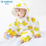 Детское демисезонное термобелье, пуховик, детская куртка для новорожденных, милое боди для выхода на улицу, увеличенная толщина, в западном стиле