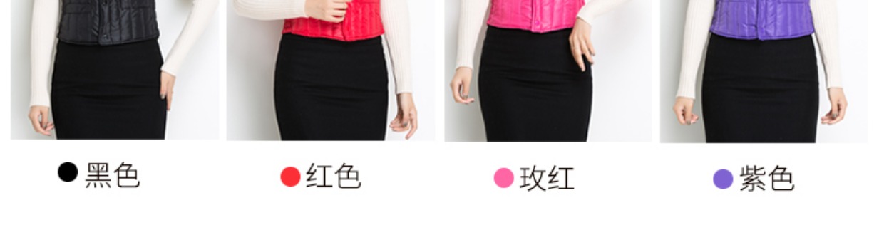 Xuống áo vest nữ ngắn đoạn mùa thu và mùa đông trung niên ấm áp dày lên vừa vặn vest vest vest nữ áo khoác len nữ