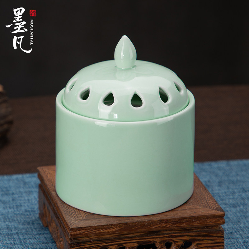 Mo Fan electronic incense burner timing temperature adjustment household ceramic agarwood furnace plug-in aromatherapy furnace essential oil scrap incense