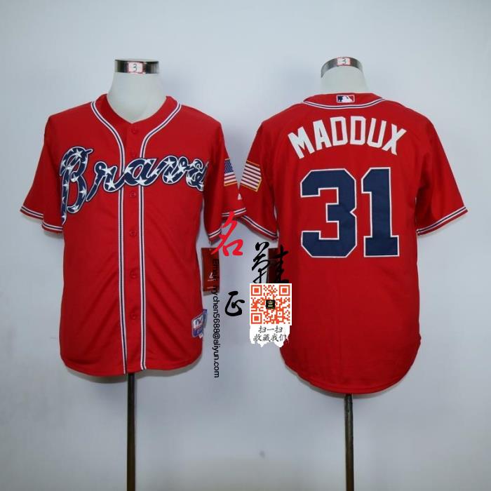 Bóng chày Jersey MarkAKIS 22 SMOLTZ 29 # 3 10 # Atlanta Cuộc thi chiến binh Braves - Thể thao sau bộ thể thao adidas