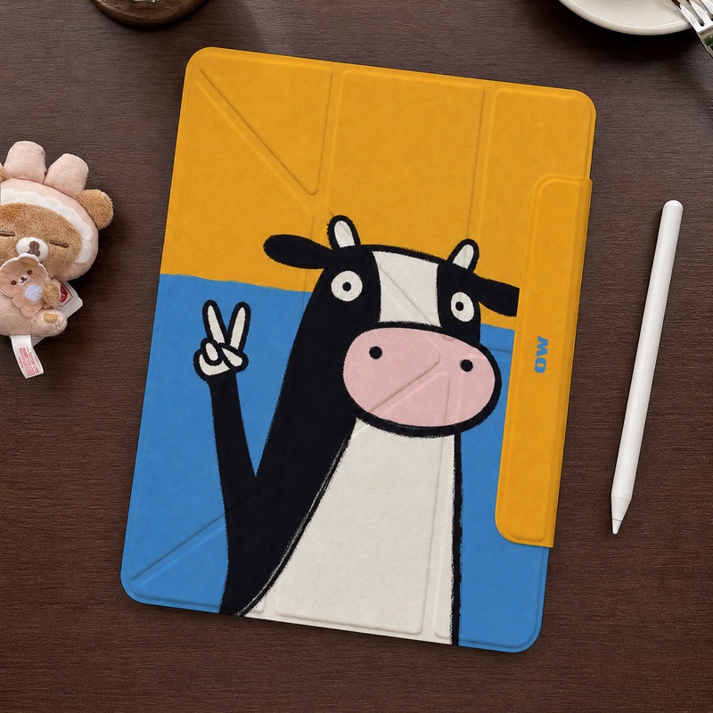 Simple Buckle iPad Protective Case Air6 Cartoon Cow Mini8 Suitable for 4 Huawei 7Matepad11Y Foldable Apple Honor V9Vivopad5Pro One Plus Iqoo Xiaomi Tablet Oppo Case Simple Buckle iPad Protective Case Air6 Cartoon Cow Mini8 Suitable for 4 Huawei 7Matepad11Y Foldable Apple Honor V9Vivopad5Pro One Plus Iqoo Xiaomi Tablet Oppo Case
