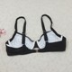 F158 European and American split swimsuit women underwire sexy black hot spring vacation beach bikini two-piece set No. 44