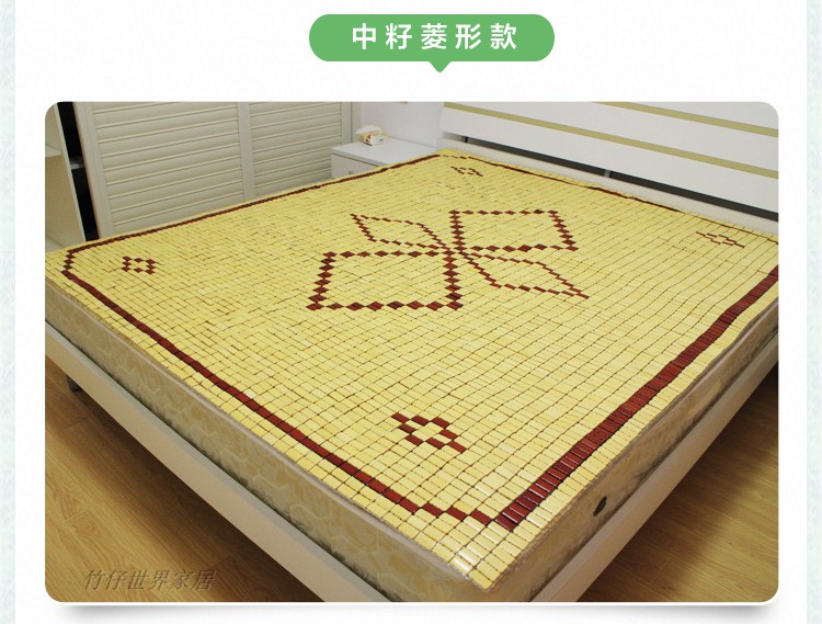 Mạt chược tre mat 1.5 mét sinh viên 0.9 mat mahjong tre mat 1.2 đơn đôi 1.8 m gấp tre mat