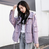 2022 new Korean version easy to even cap 100 lap casual high-end large pocket gentle wind small subcoat female spring autumn