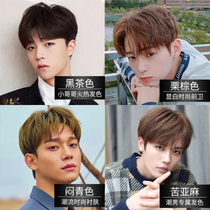 Hair dye men's special color 2022 popular color black tea milk tea chestnut brown plant own home hair dye cream