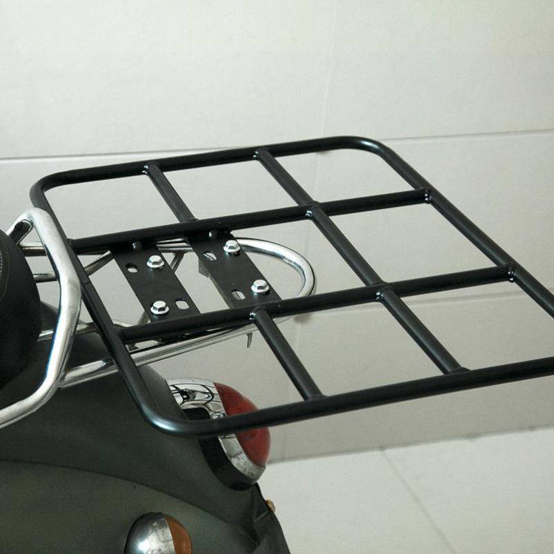 Black rack rear rack iron rack tail rack bottom box seat electric bicycle rack electric vehicle box fixed small delivery rack