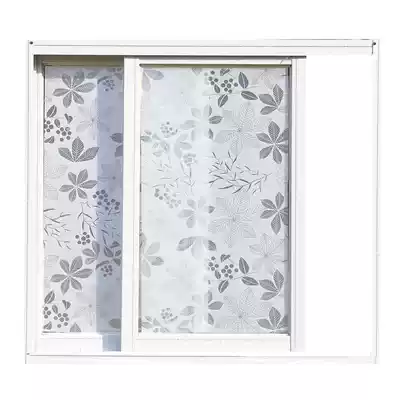 Self-adhesive paper window film bathroom glass film anti-peep cover cosmetic room window sticker Sun