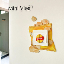 Pepsi-Cola series switch decorative wall stickers self-adhesive waterproof and moisture-proof switch stickers to cover up and beautify socket protective covers