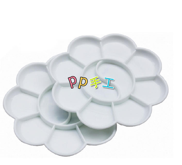 Plum Blossom Palette 8 Plum Blossom Plastic Palette Small Palette Small Palette Box 8cm Diameter