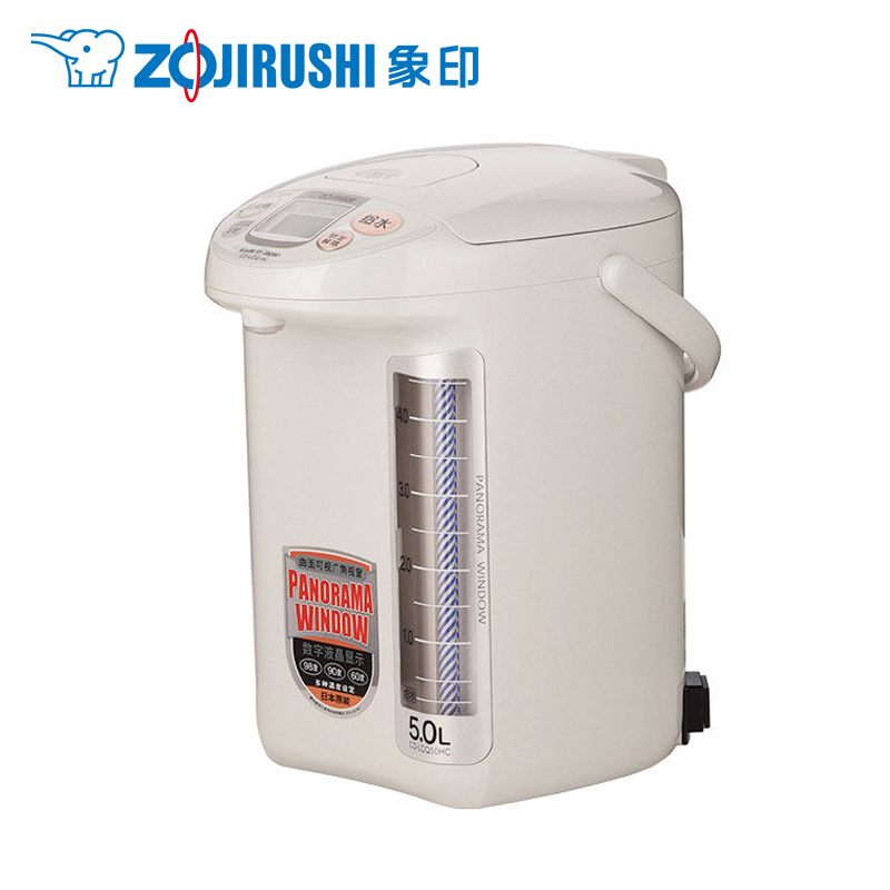 日本进口 ZOJIRUSHI 象印 CD-LCQ50HC-WG 三段控温电热水瓶 5L大容量 天猫优惠券折后￥999包邮（￥1999-1000）京东￥1499