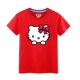 Áo thun cotton bé gái Hello Kitty ngắn tay mùa hè 2020 trẻ lớn mới cởi quần áo Hello Kitty trẻ em - Áo thun