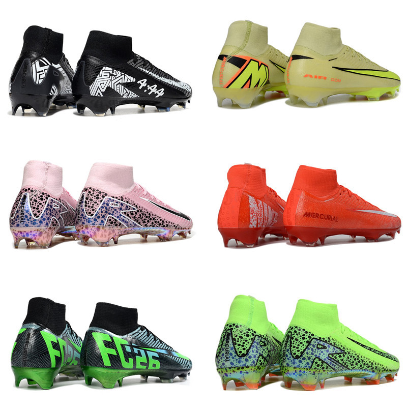Cristiano Ronaldo Cr7 Assassin 16Th Generation 15 High-Top Children's Student Messi Football Shoes Men's Fg Long Spike Ag Turf Cleats