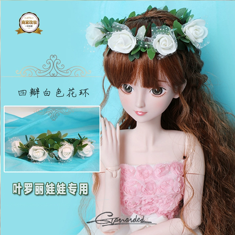 Phụ kiện búp bê Ye Luoli vòng hoa 60 cm đêm loli trang sức cổ tích đầu hoa vớ bjd thay đổi phụ kiện trang điểm - Búp bê / Phụ kiện