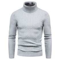 Autumn And Winter Turtleneck Warm Fashion Solid Color sweate