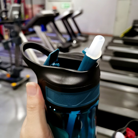 Youzhi Tritan High-Quality Straw Cup Sports Water Bottle for Men, Large Capacity, Women's Outdoor Fitness Plastic Water Bottle, Drop-Resistant