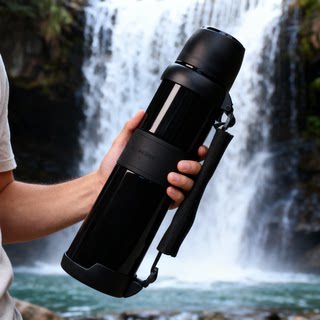 Large-Capacity Thermos Kettle 304 Stainless Steel Travel Camping Vacuum Insulated Water Bottle Outdoor Travel Thermos Bottle