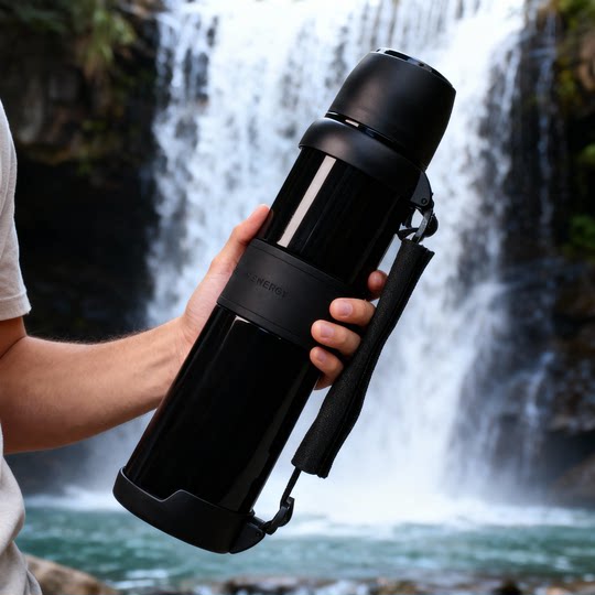 Large-Capacity Thermos Kettle 304 Stainless Steel Travel Camping Vacuum Insulated Water Bottle Outdoor Travel Thermos Bottle