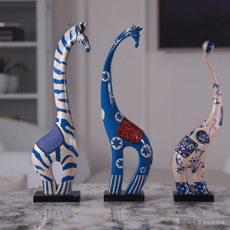 Personalized Cat New House Entrance Living Room Home Decoration Fashion Ornaments Modern Simple Auspicious Elephant Zebra Giraffe