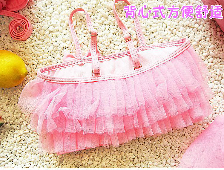 Đồ bơi trẻ em nữ chia tay váy công chúa tiểu học và trung học nữ bé bikini bộ đồ ba mảnh dễ thương quần bơi trẻ em