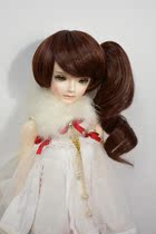 BJD SD doll wig high temperature Silk three points four points six points 1 3 1 4 1 6 single ponytail curly hair