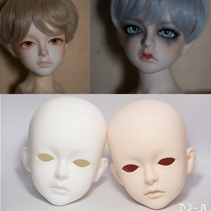 Kanakura Showcases DF-A 3 points Ludwig Dudwig SD Doll Vegan Head Makeup Dressings DFA